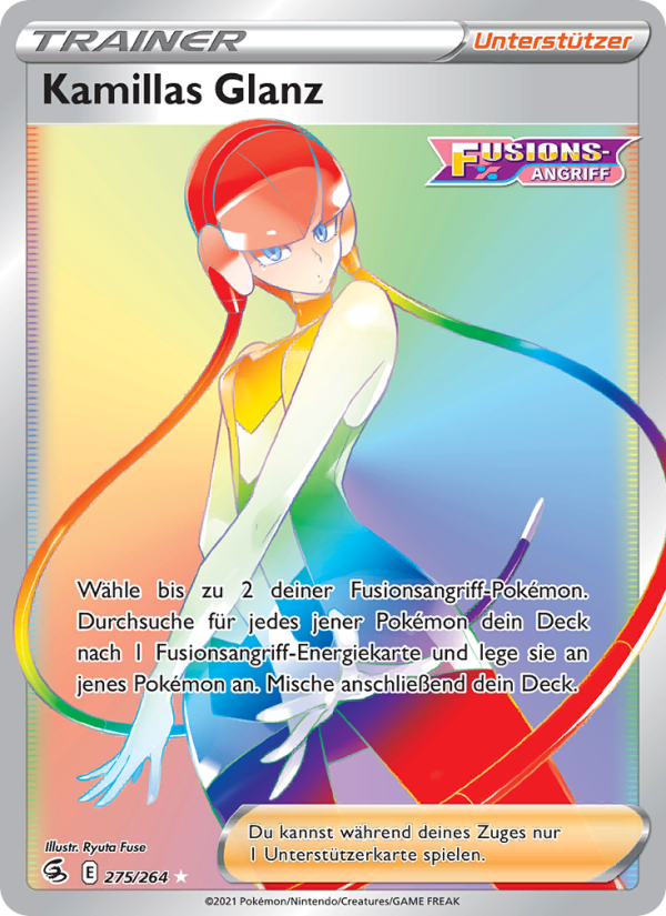 Kamillas Glanz 275 — Fusions Angriff (German Pokémon TCG card)