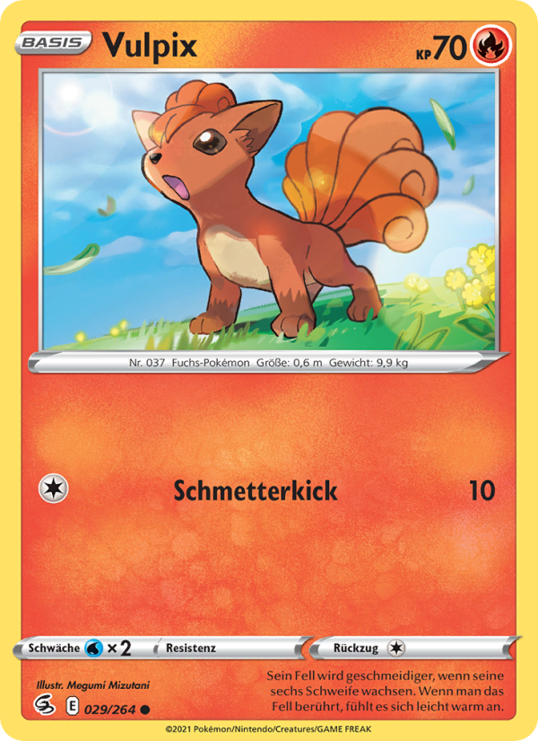 Vulpix 29 — Fusions Angriff (German Pokémon TCG card)
