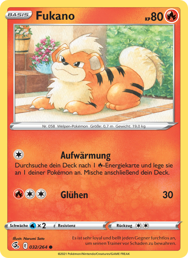 Fukano 32 — Fusions Angriff (German Pokémon TCG card)