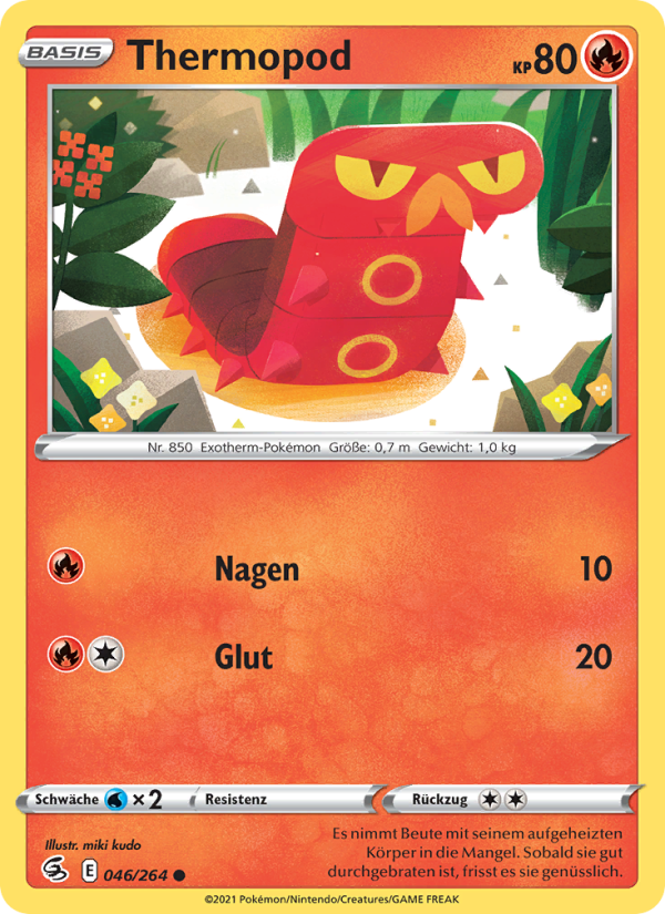 Thermopod 46 — Fusions Angriff (German Pokémon TCG card)