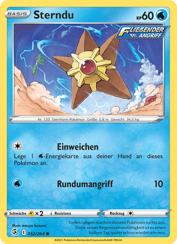 Sterndu 52 — Fusions Angriff (German Pokémon TCG card)