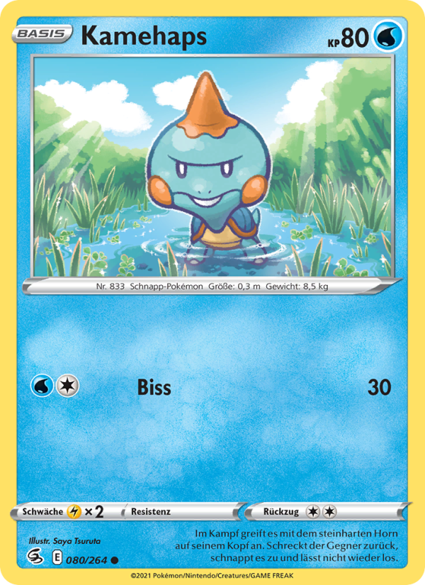 Kamehaps 80 — Fusions Angriff (German Pokémon TCG card)