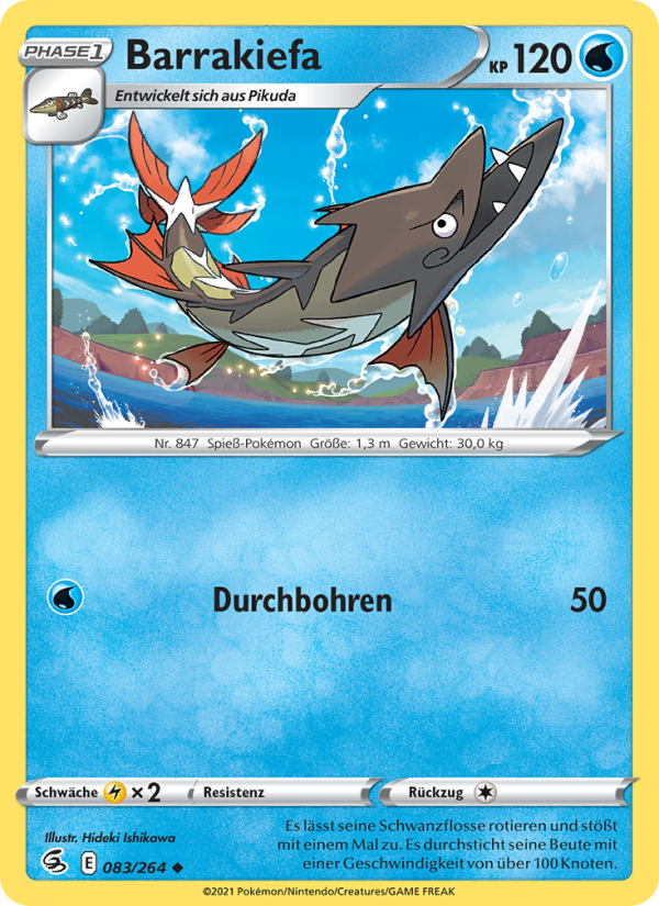 Barrakiefa 83 — Fusions Angriff (German Pokémon TCG card)