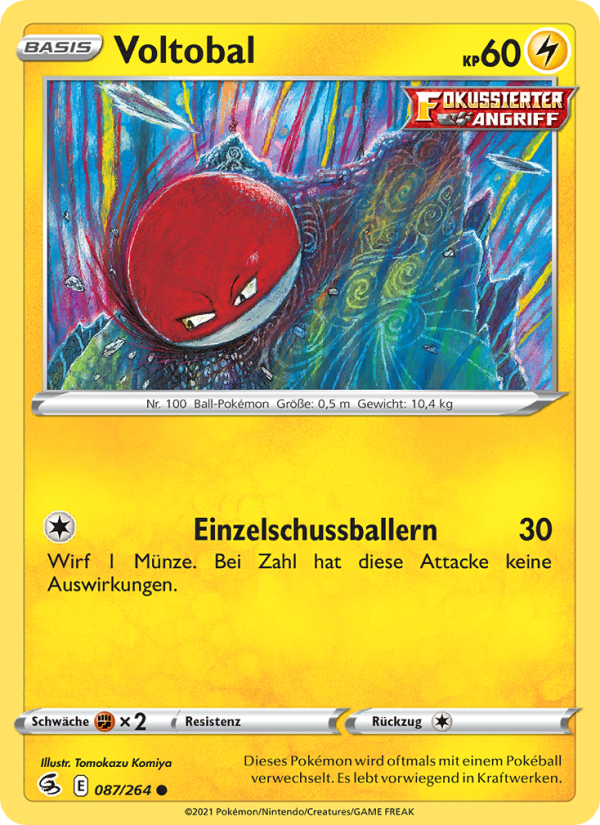 Voltobal 87 — Fusions Angriff (German Pokémon TCG card)