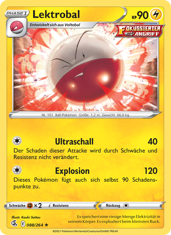 Lektrobal 88 — Fusions Angriff (German Pokémon TCG card)