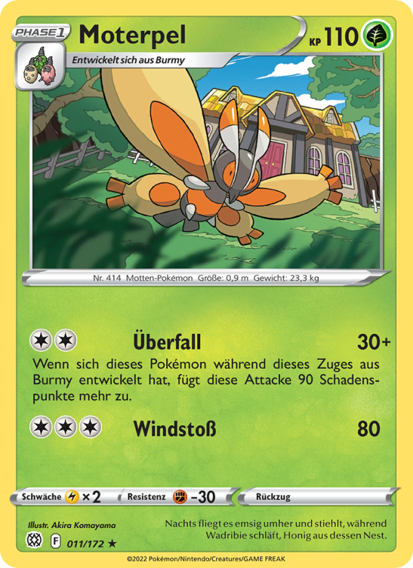 Moterpel Pokémon TCG cards