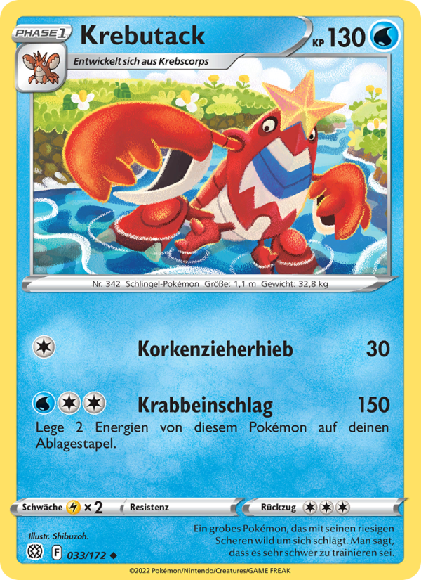 Krebutack Pokémon TCG cards