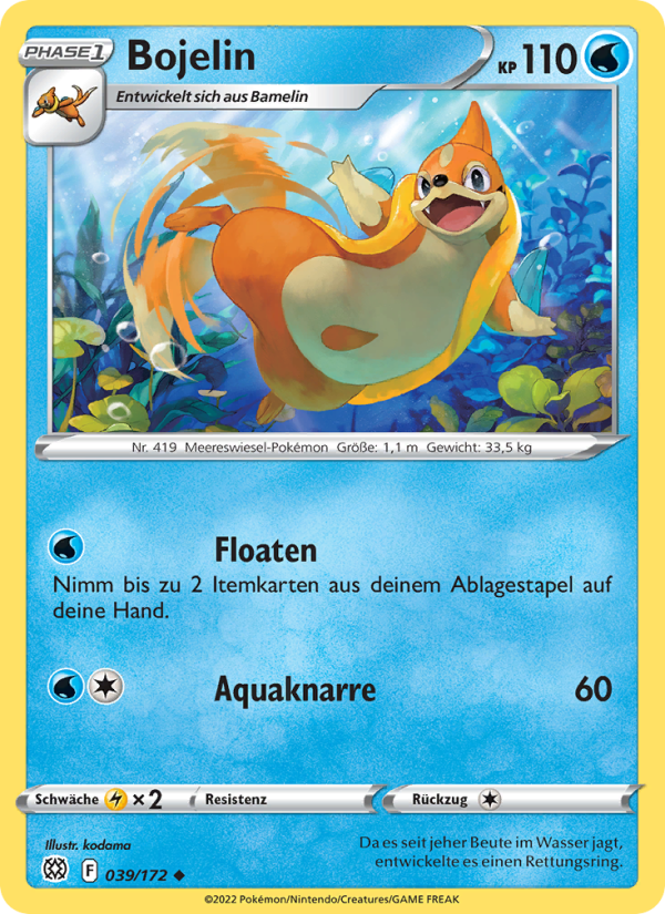 Bojelin 039 — Brilliant Stars (German Pokémon TCG card)