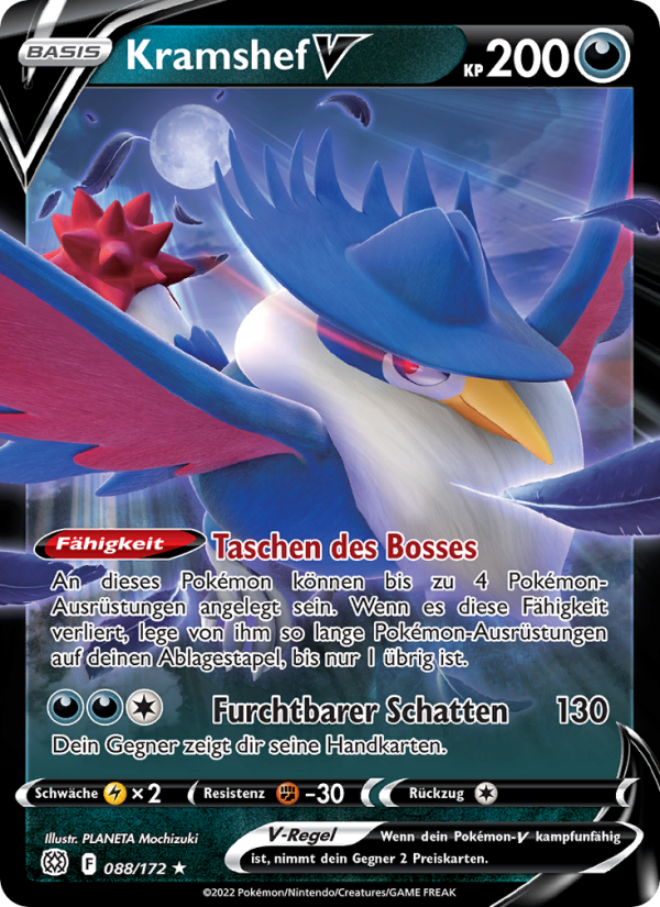Kramshef V 088 — Brilliant Stars (German Pokémon TCG card)