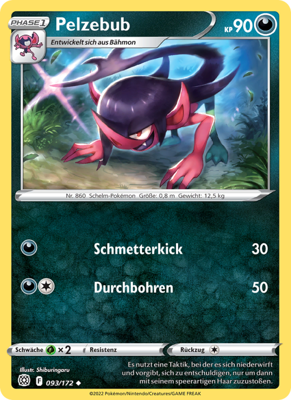 Pelzebub 093 — Strahlende Sterne (German Pokémon TCG card)