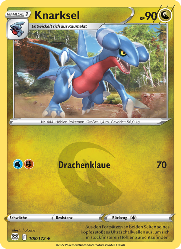 Knarksel 108 — Brilliant Stars (German Pokémon TCG card)