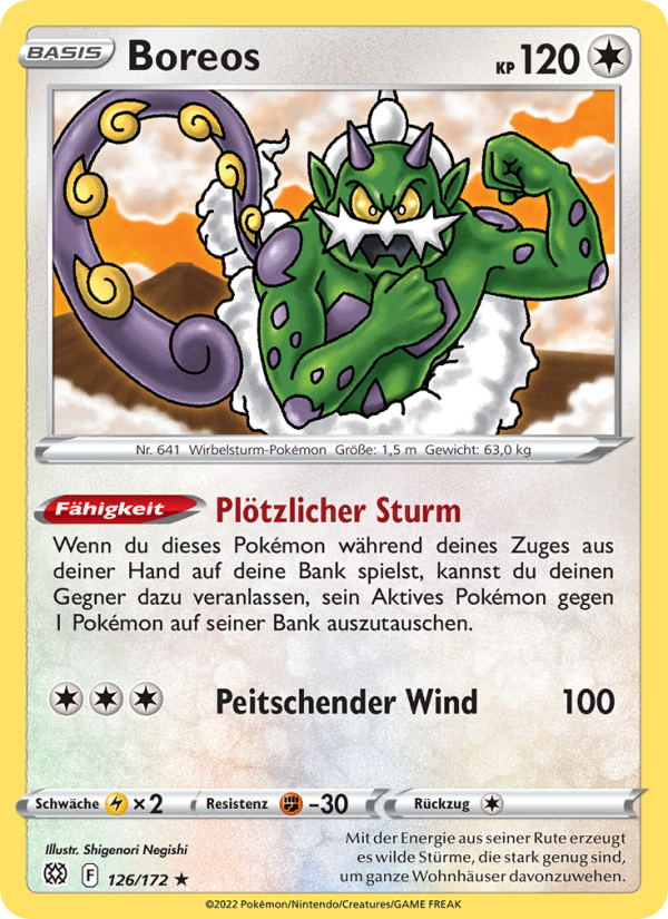 Boreos Pokémon TCG cards