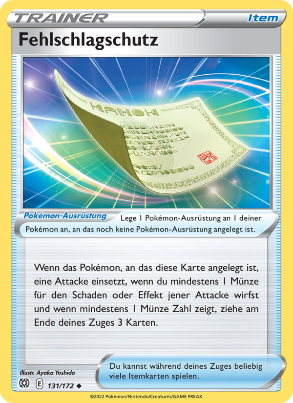Fehlschlagschutz 131 — Strahlende Sterne (German Pokémon TCG card)