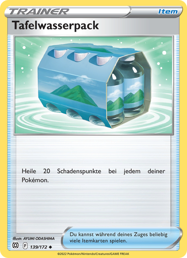 Tafelwasserpack 139 — Strahlende Sterne (German Pokémon TCG card)