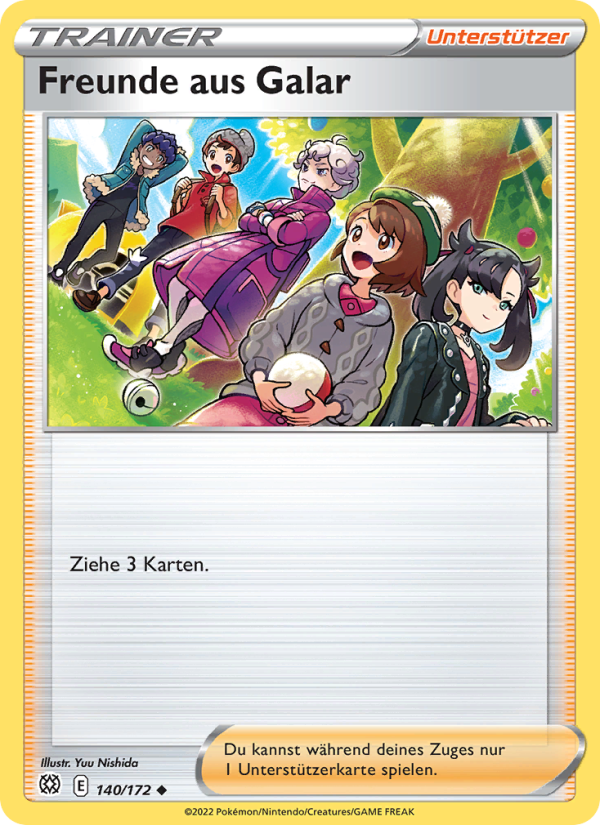Freunde aus Galar 140 — Strahlende Sterne (German Pokémon TCG card)
