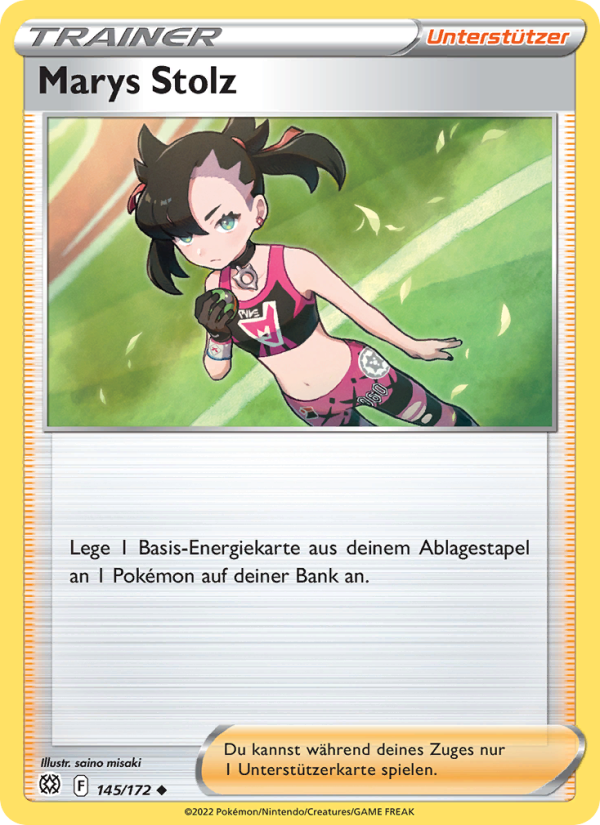 Marys Stolz 145 — Strahlende Sterne (German Pokémon TCG card)