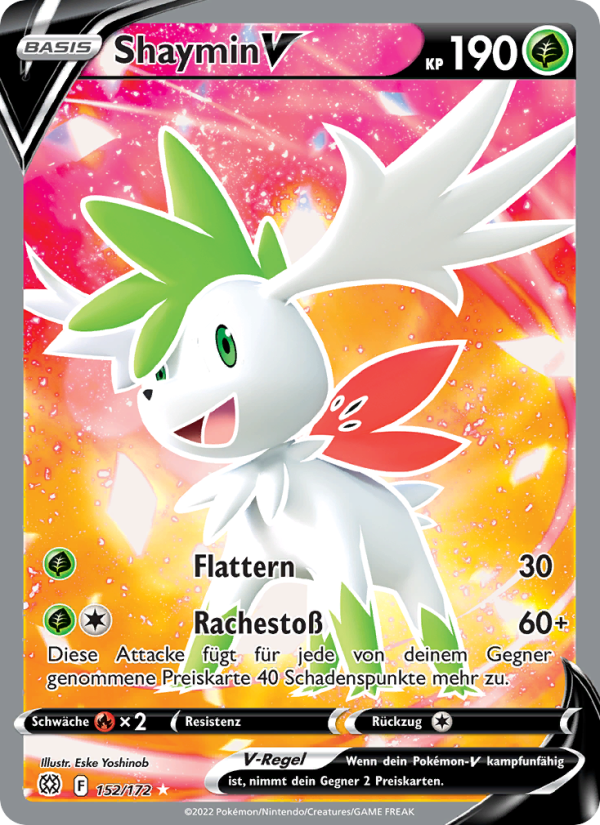 Shaymin V 152 — Strahlende Sterne (German Pokémon TCG card)