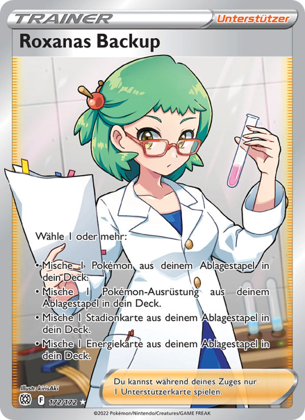 Roxanas Backup 172 — Strahlende Sterne (German Pokémon TCG card)