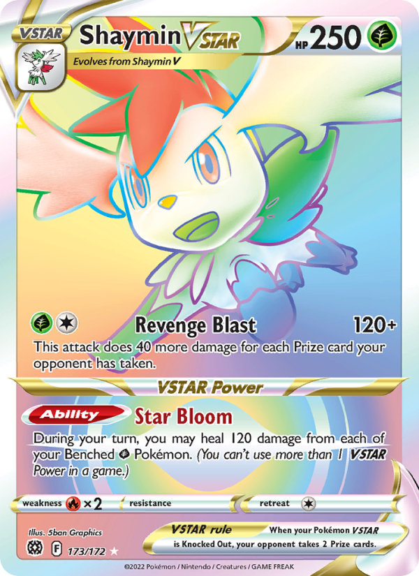 Shaymin VSTAR 173 — Strahlende Sterne (German Pokémon TCG card)