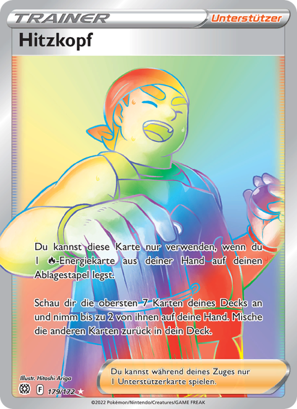 Hitzkopf 179 — Strahlende Sterne (German Pokémon TCG card)