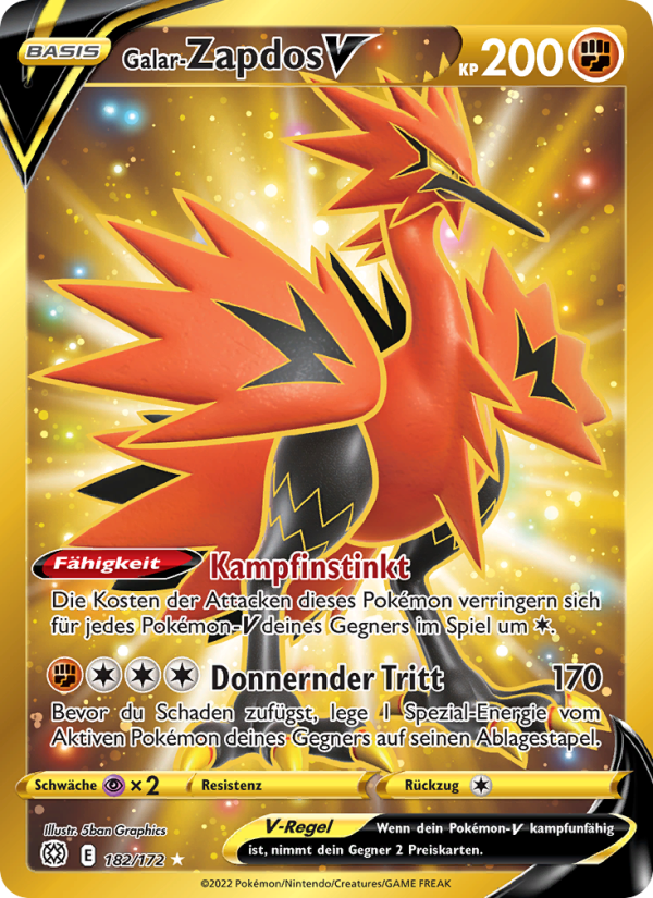 Galar-Zapdos Pokémon TCG cards