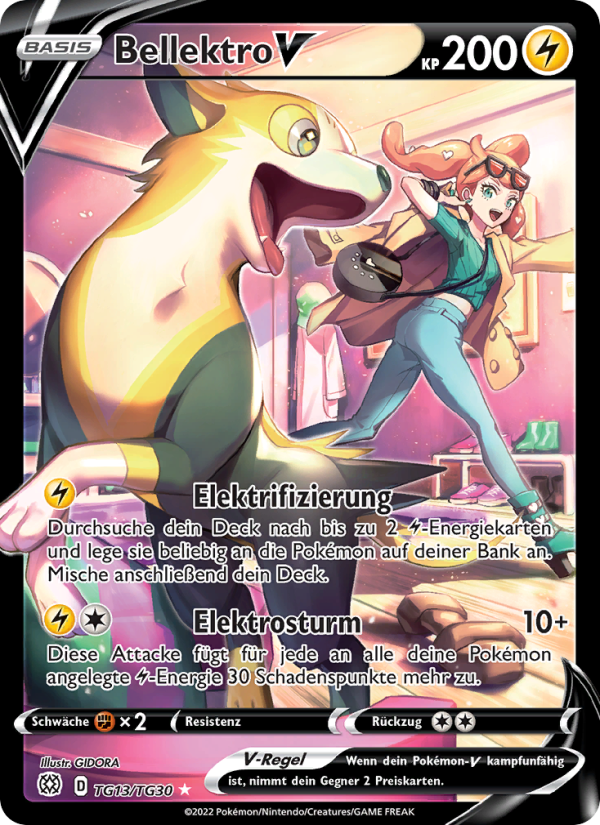 Bellektro V TG13 — Brilliant Stars (German Pokémon TCG card)