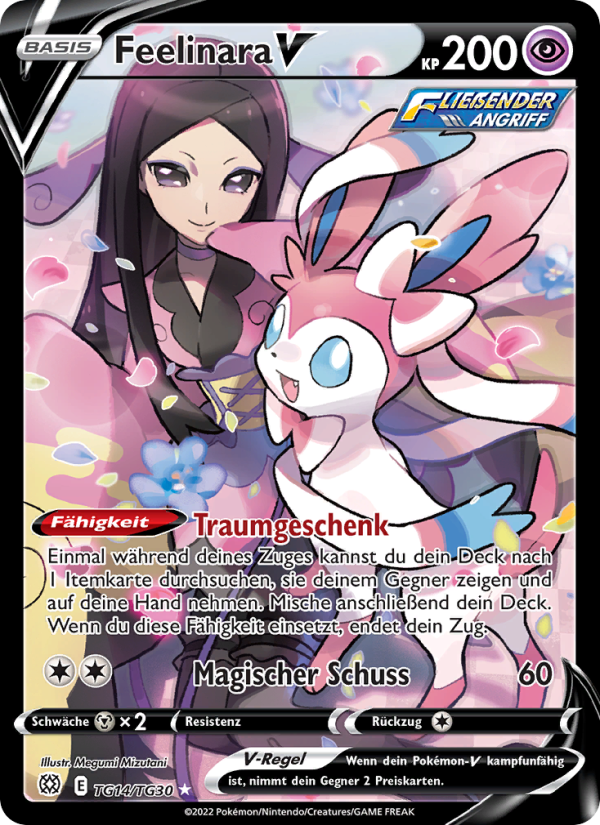 Feelinara V TG14 — Brilliant Stars (German Pokémon TCG card)