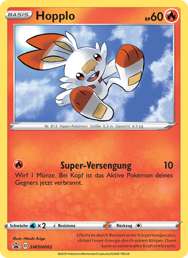 Hopplo SWSH002 — Sword & Shield Promos (German Pokémon TCG card)