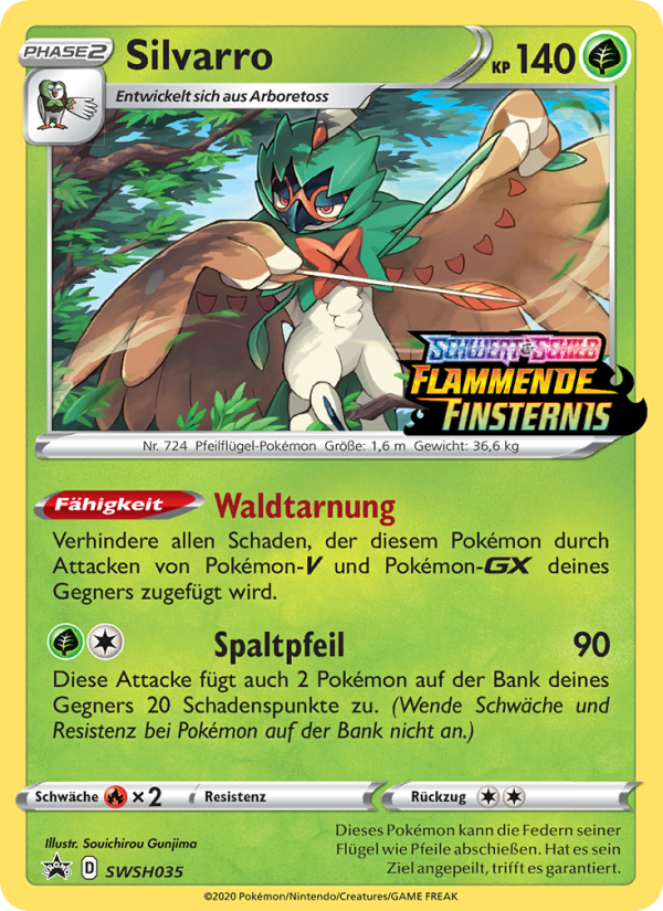 Silvarro SWSH035 — SCSC Promokarten (German Pokémon TCG card)