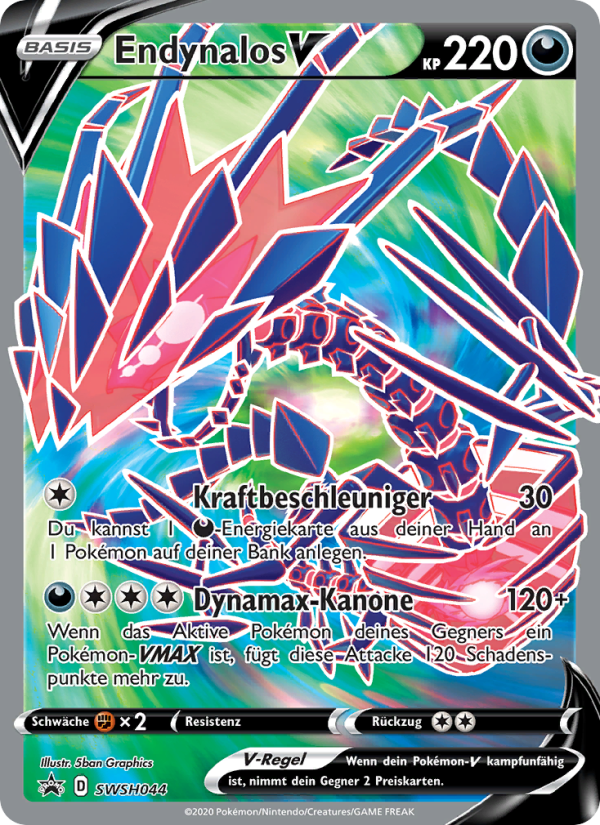 Endynalos V SWSH044 — SCSC Promokarten (German Pokémon TCG card)