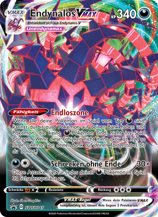 Endynalos VMAX SWSH045 — SCSC Promokarten (German Pokémon TCG card)