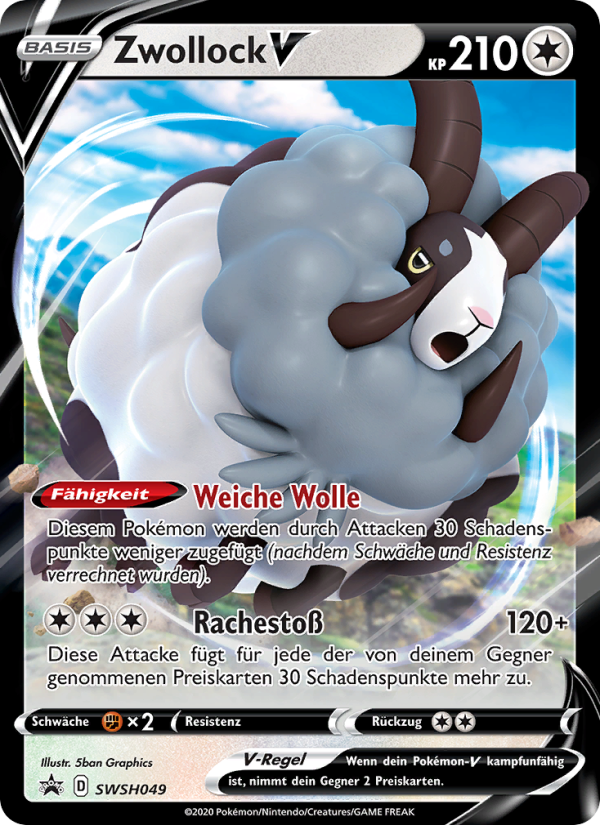 Zwollock V SWSH049 — SCSC Promokarten (German Pokémon TCG card)