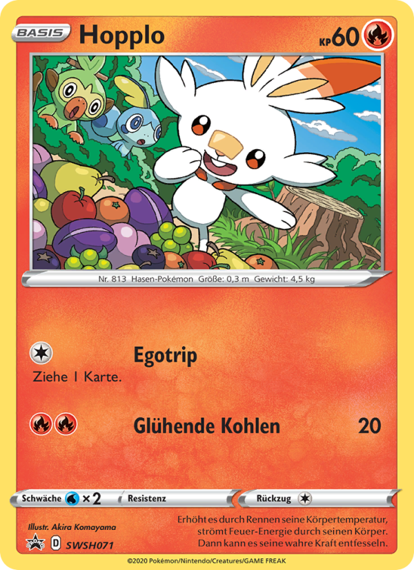 Hopplo SWSH071 — SCSC Promokarten (German Pokémon TCG card)