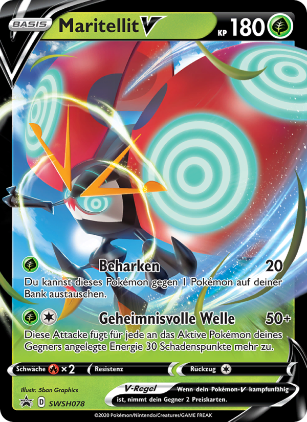 Maritellit V SWSH078 — SCSC Promokarten (German Pokémon TCG card)