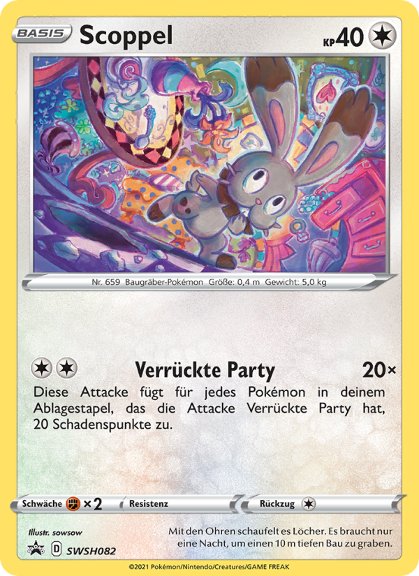 Scoppel SWSH082 — SCSC Promokarten (German Pokémon TCG card)