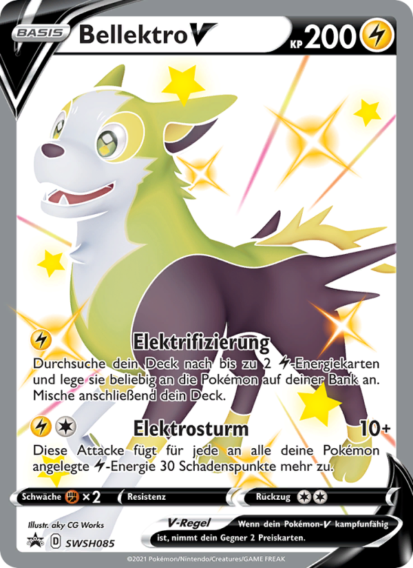 Bellektro V SWSH085 — SCSC Promokarten (German Pokémon TCG card)
