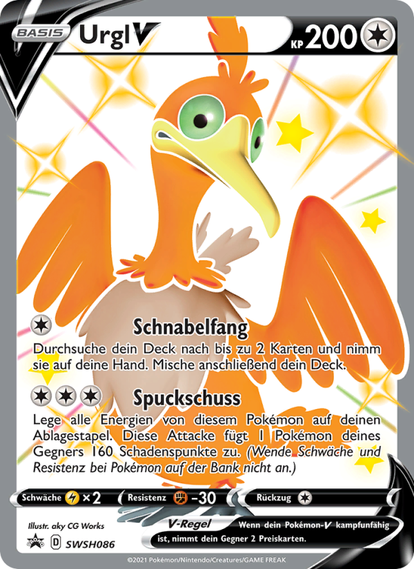Urgl V SWSH086 — SCSC Promokarten (German Pokémon TCG card)