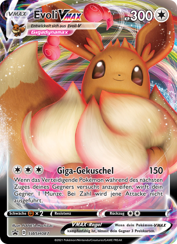 Evoli VMAX SWSH087 — SCSC Promokarten (German Pokémon TCG card)