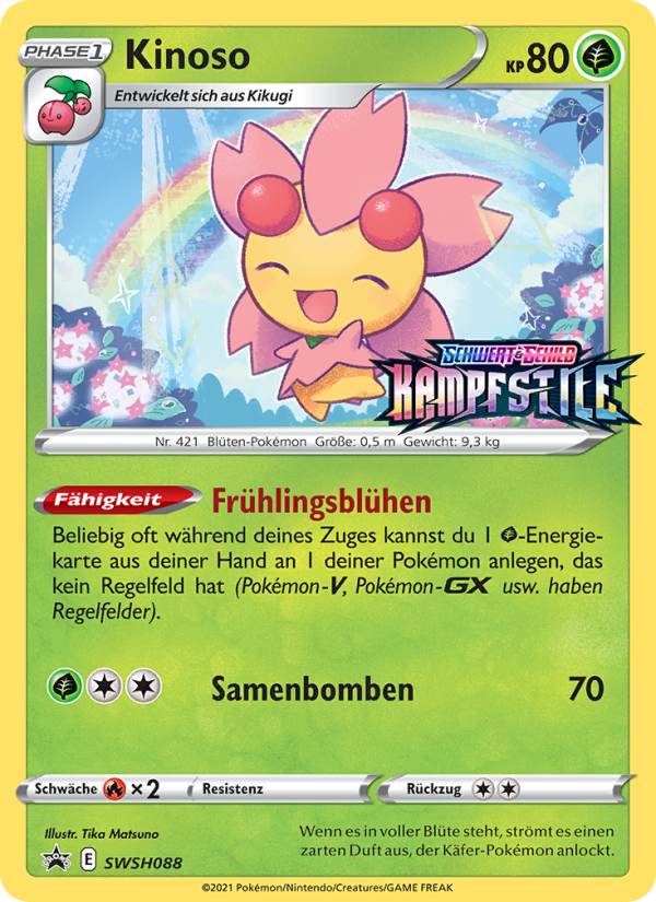 Kinoso SWSH088 — SCSC Promokarten (German Pokémon TCG card)