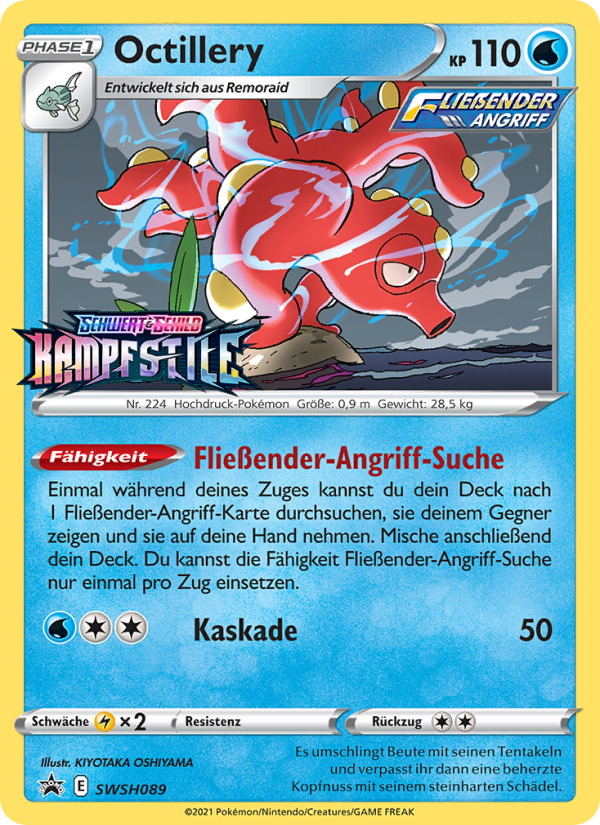 Octillery SWSH089 — SCSC Promokarten (German Pokémon TCG card)