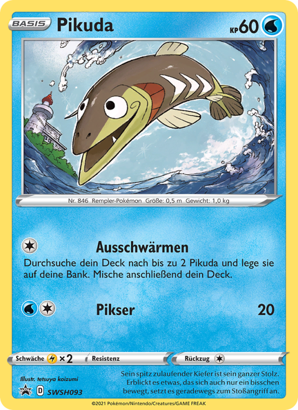 Pikuda SWSH093 — SCSC Promokarten (German Pokémon TCG card)