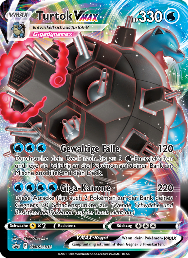 Turtok VMAX SWSH103 — SCSC Promokarten (German Pokémon TCG card)