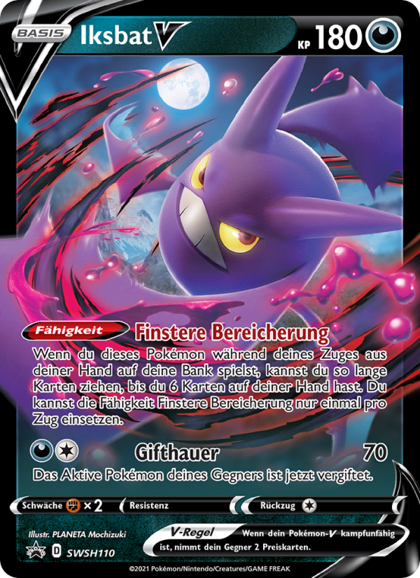 Iksbat V SWSH110 — SCSC Promokarten (German Pokémon TCG card)
