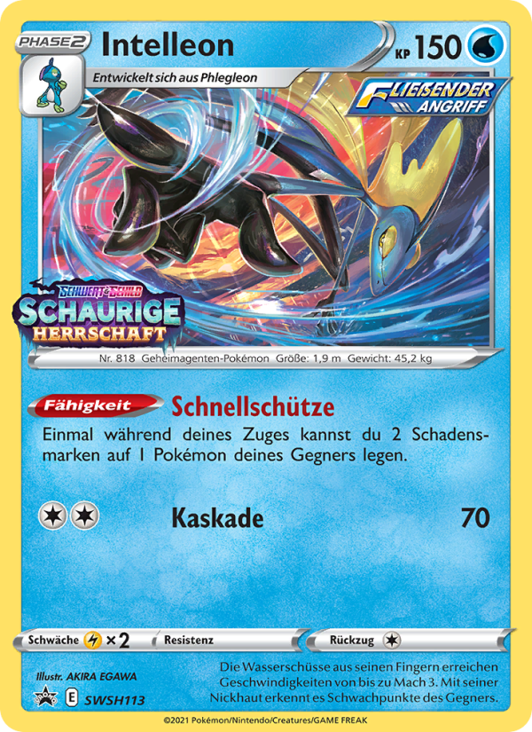 Intelleon SWSH113 — SCSC Promokarten (German Pokémon TCG card)