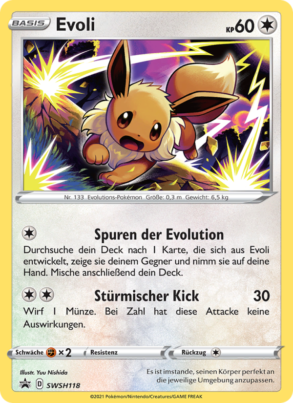 Evoli SWSH118 — SCSC Promokarten (German Pokémon TCG card)