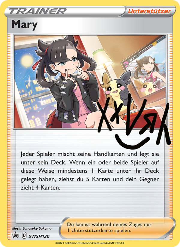 Mary SWSH120 — SCSC Promokarten (German Pokémon TCG card)