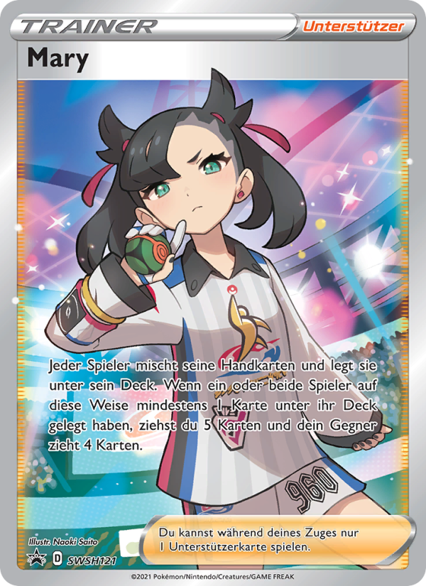 Mary SWSH121 — SCSC Promokarten (German Pokémon TCG card)