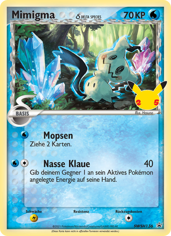 Mimigma SWSH136 — SCSC Promokarten (German Pokémon TCG card)