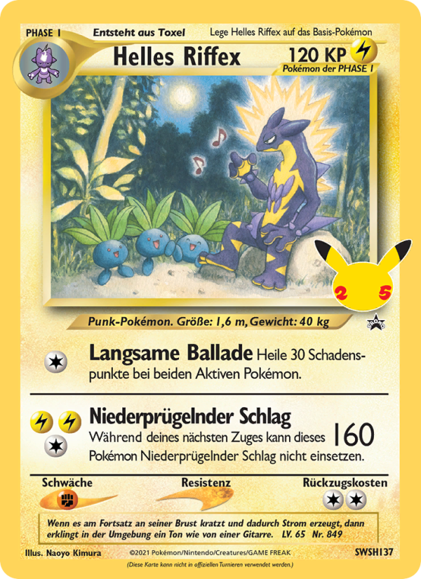 Helles Riffex SWSH137 — SCSC Promokarten (German Pokémon TCG card)