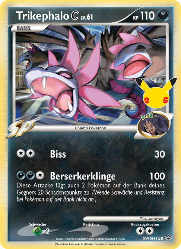 Trikephalo C SWSH138 — SCSC Promokarten (German Pokémon TCG card)